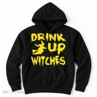 Drink Up Witches Funny Halloween Hoodie thumb 0