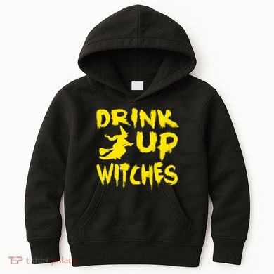 Drink Up Witches Funny Halloween Kids Hoodie
