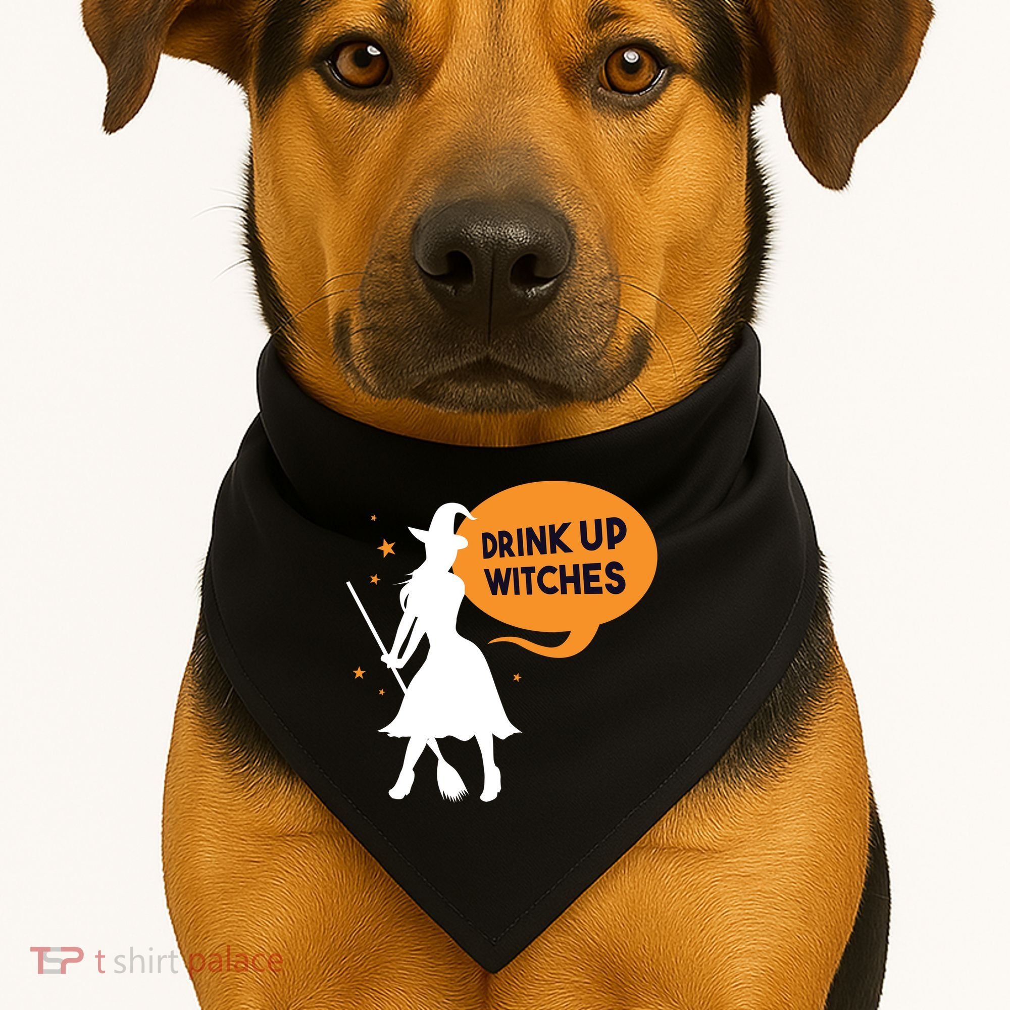 Drink Up Witches Funny Witch USA-Made Doggie Bandana