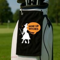 Drink Up Witches Funny Witch Golf Towel thumb 2