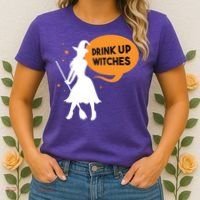 Drink Up Witches Funny Witch Women's T-Shirt thumb 2