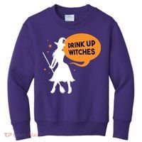Drink Up Witches Funny Witch Kids Sweatshirt thumb 0