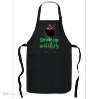 Drink Up Witches Halloween Wine Apron thumb 0