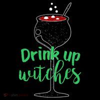 Drink Up Witches Halloween Wine Apron thumb 3