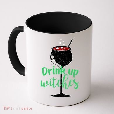 Drink Up Witches Halloween Wine Coffee Mug