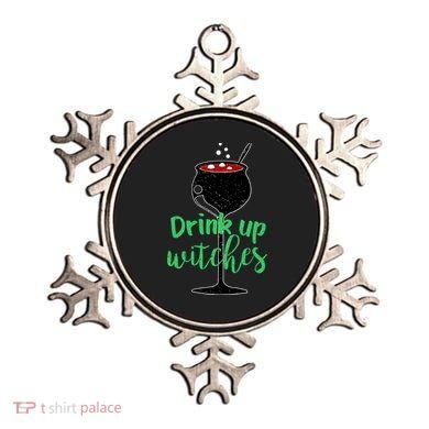 Drink Up Witches Halloween Wine Ornament