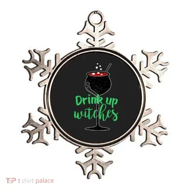 Drink Up Witches Halloween Wine Ornament