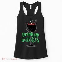 Drink Up Witches Halloween Wine Women's Tank Top thumb 0