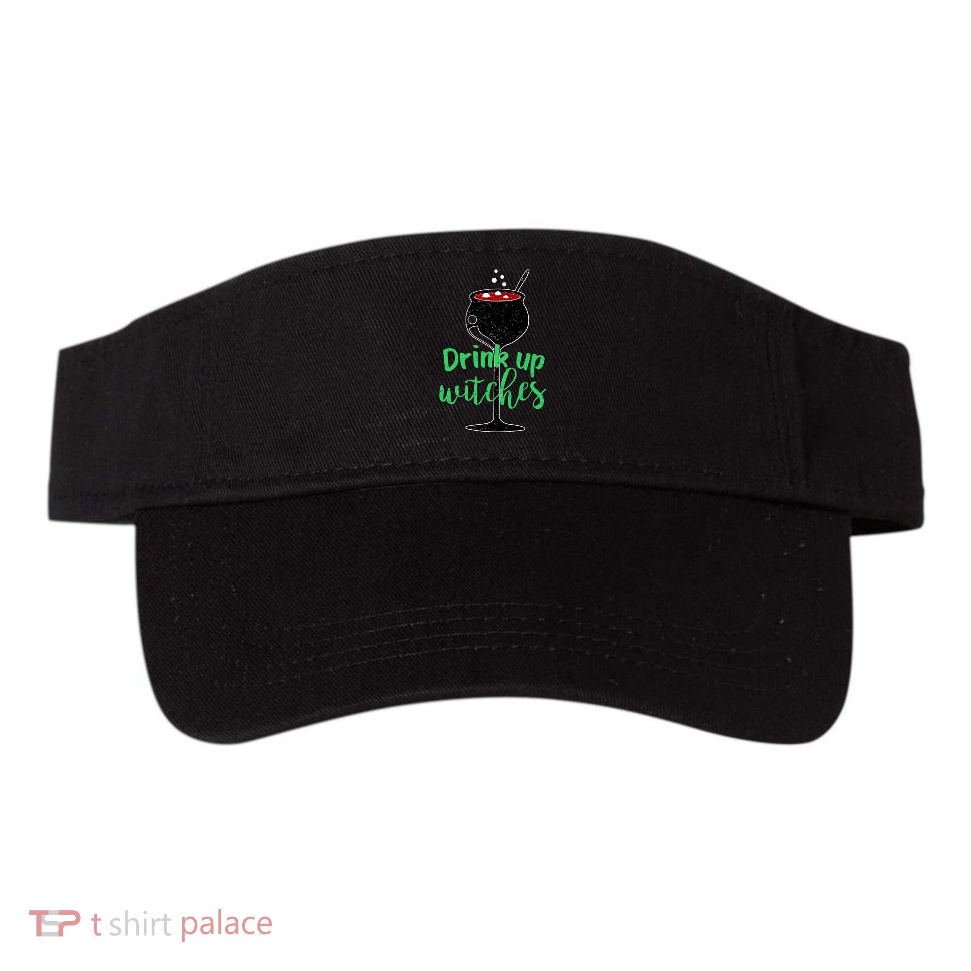 Drink Up Witches Halloween Wine Visor