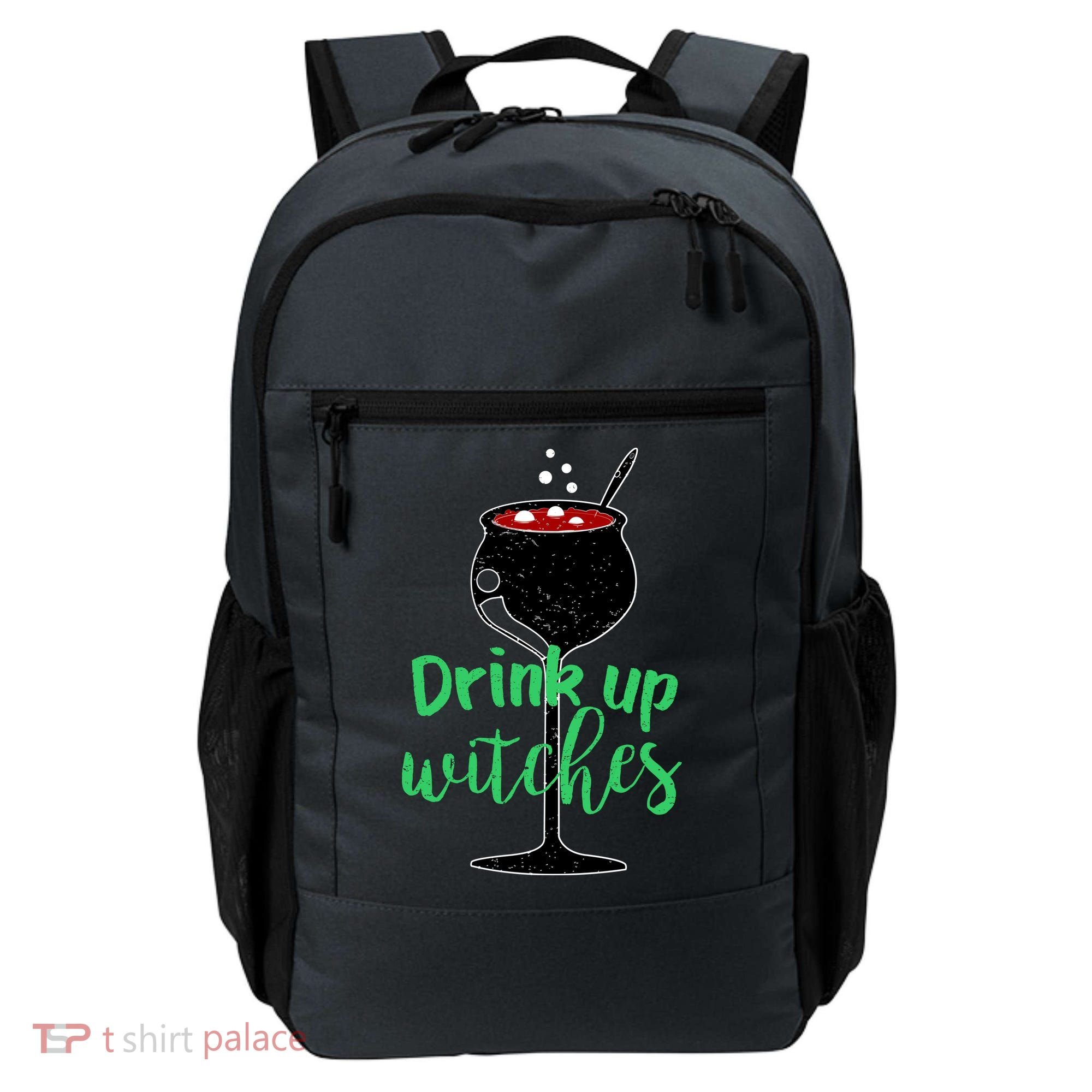 Drink Up Witches Halloween Wine Backpack