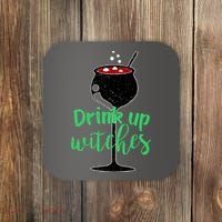 Drink Up Witches Halloween Wine Coaster thumb 0