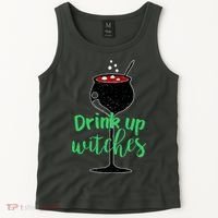 Drink Up Witches Halloween Wine Tank Top thumb 2