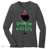 Drink Up Witches Halloween Wine Women's Long Sleeve Shirt thumb 0