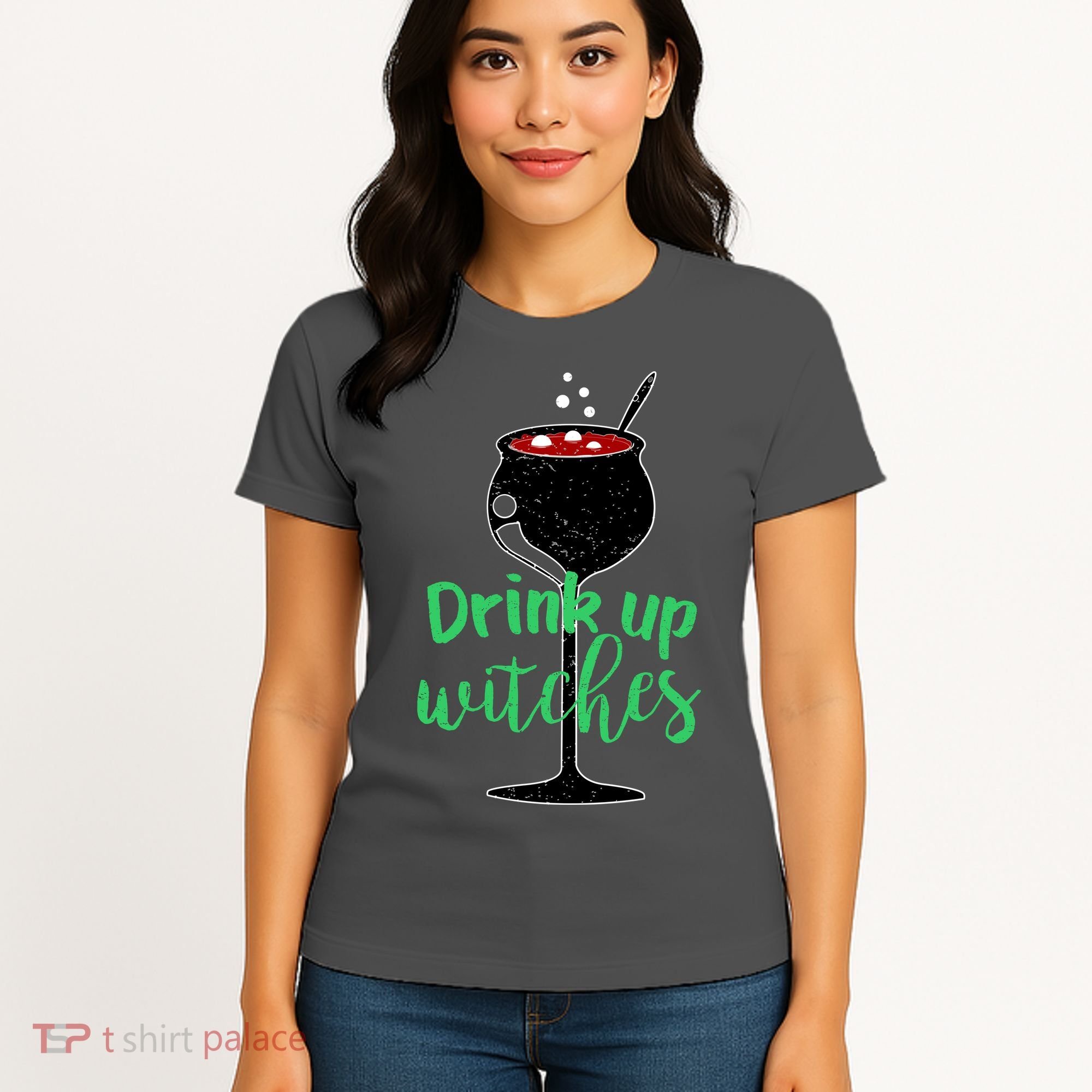 Drink Up Witches Halloween Wine Women's T-Shirt