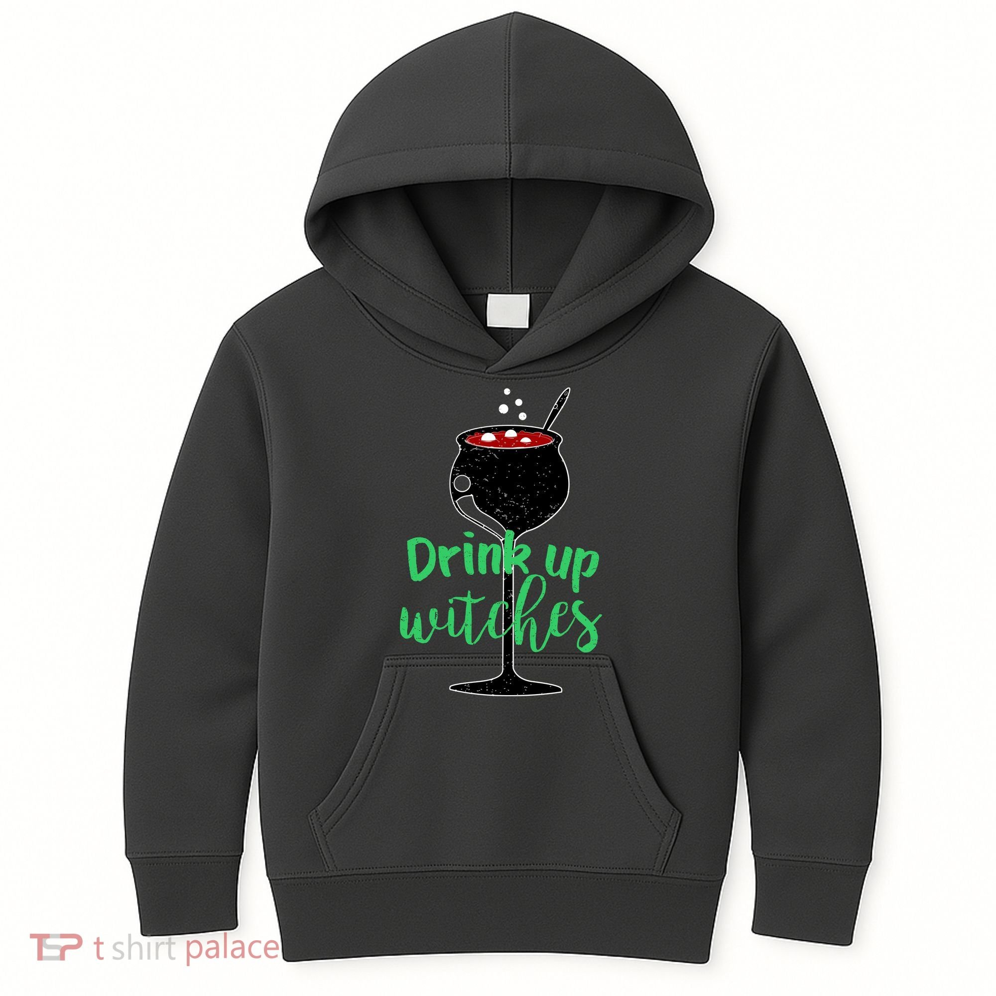 Drink Up Witches Halloween Wine Kids Hoodie