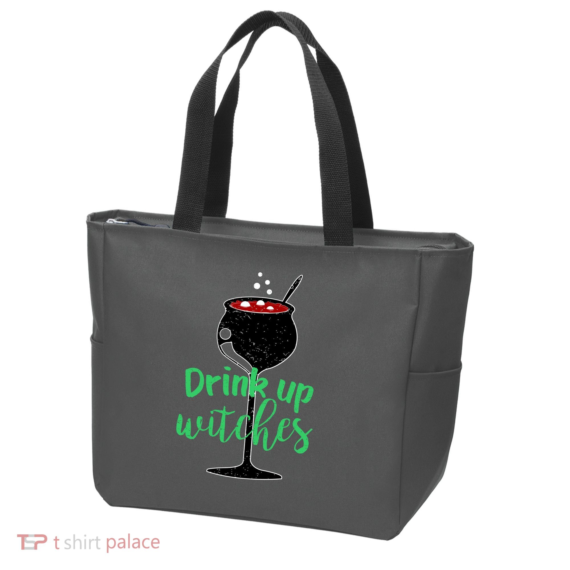 Drink Up Witches Halloween Wine Tote Bag