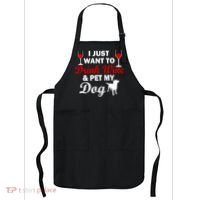 Drink Wine & Pet My Dog Apron thumb 0