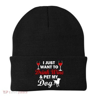 Drink Wine & Pet My Dog Beanie