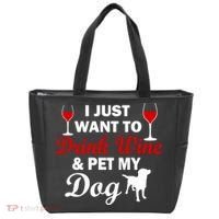 Drink Wine & Pet My Dog Tote Bag thumb 0