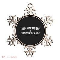 Drinkin' Beers and Grownin' Beards Ornament thumb 0