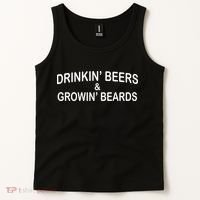 Drinkin' Beers and Grownin' Beards Tank Top thumb 2