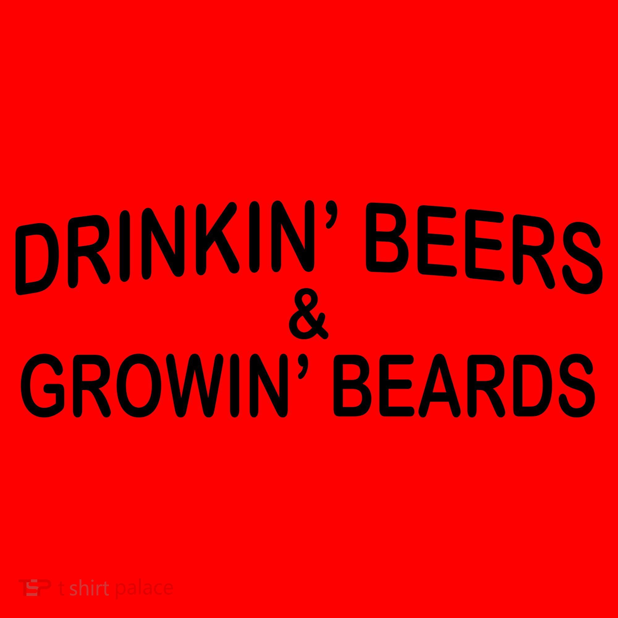 Drinkin' Beers and Grownin' Beards Santa Hat