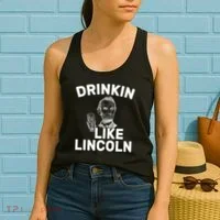Drinkin Like Lincoln Women's Tank Top thumb 2
