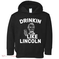 Drinkin Like Lincoln Toddler Hoodie thumb 0