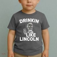 Drinkin Like Lincoln Toddler T-Shirt thumb 2