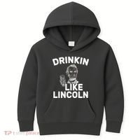 Drinkin Like Lincoln Kids Hoodie thumb 0
