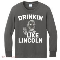 Drinkin Like Lincoln Kids Long Sleeve Shirt thumb 0