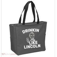 Drinkin Like Lincoln Tote Bag thumb 2