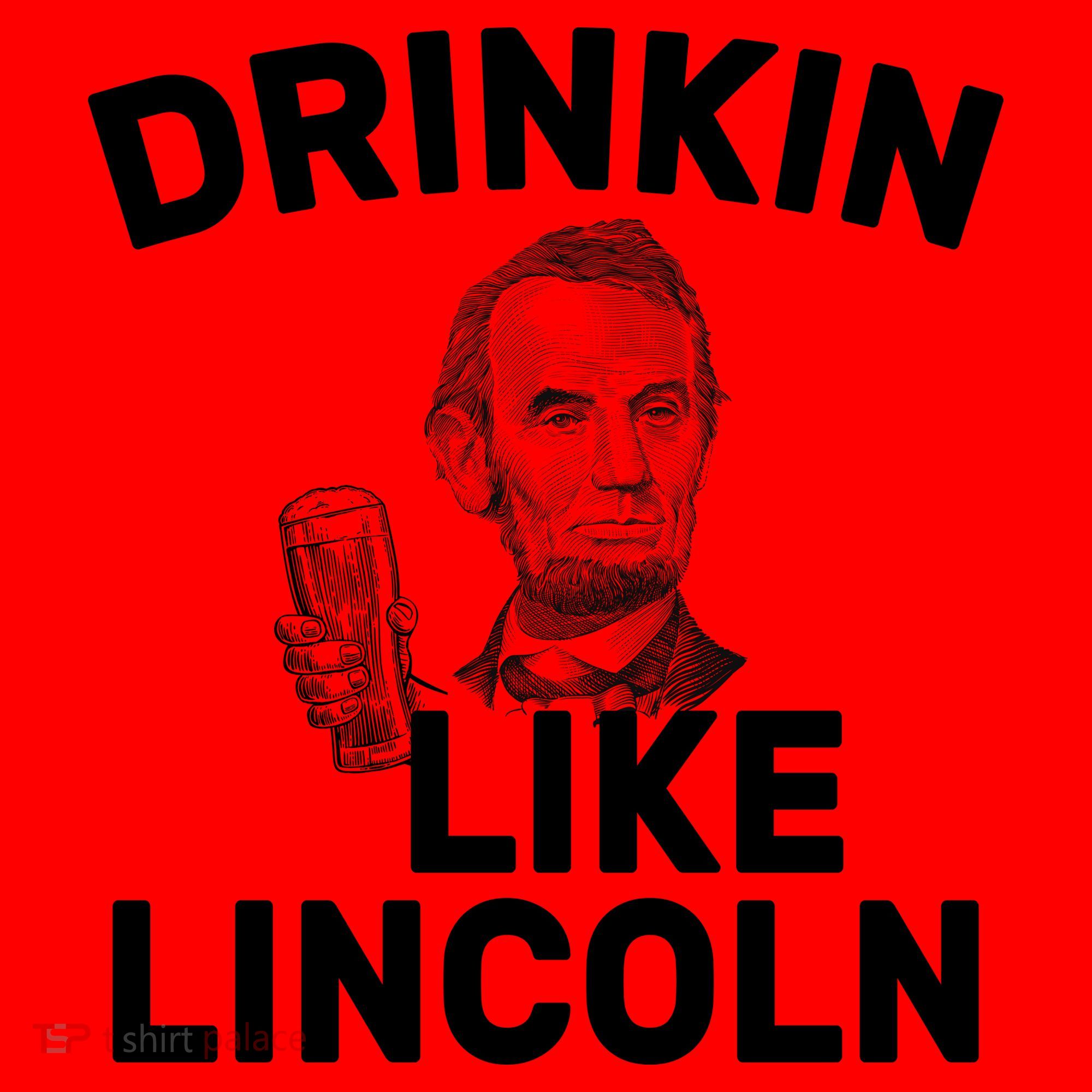 Drinkin Like Lincoln Santa Hat