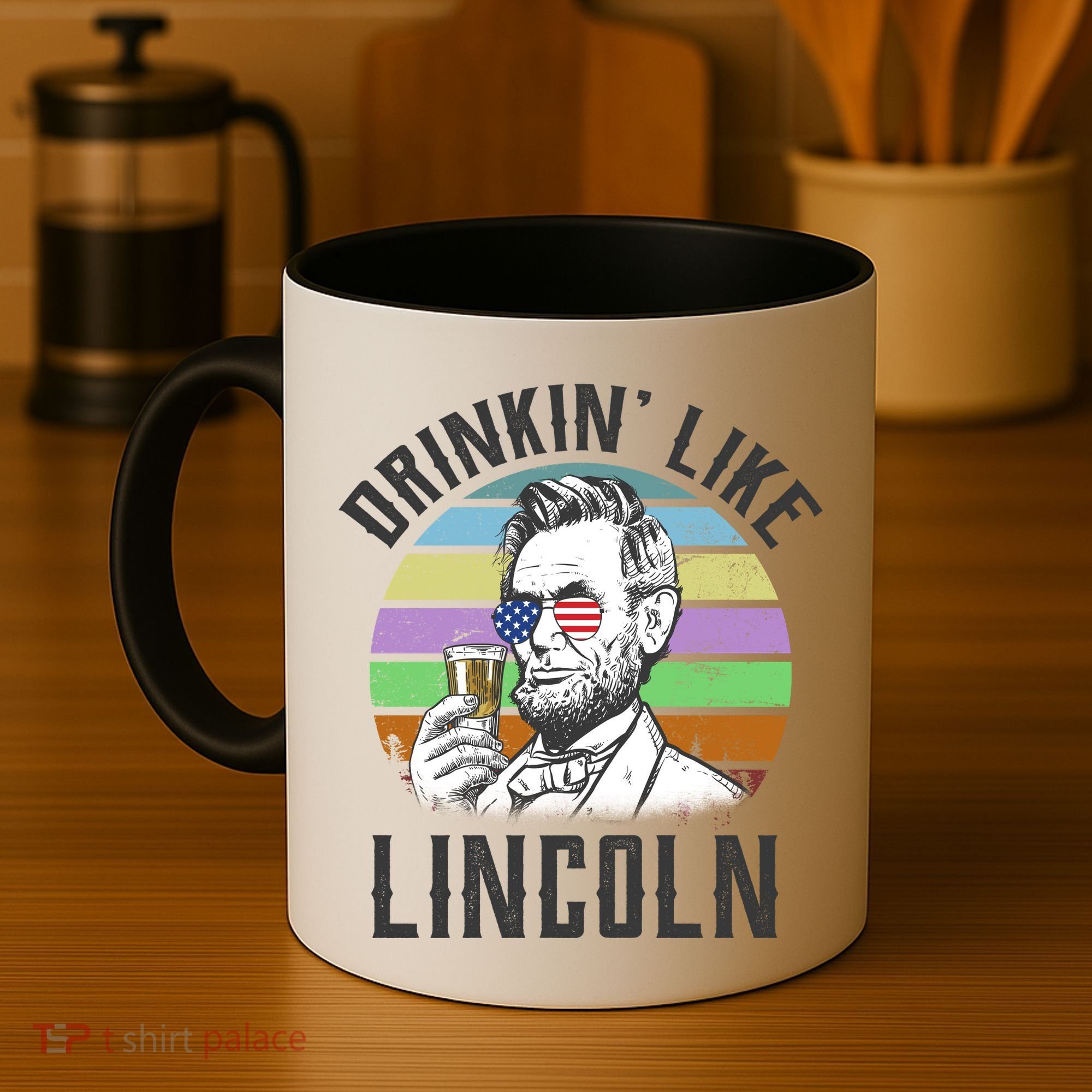 Drinkin' Like Lincoln Retro Abraham Coffee Mug