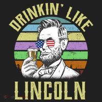 Drinkin' Like Lincoln Retro Abraham Tumbler thumb 3
