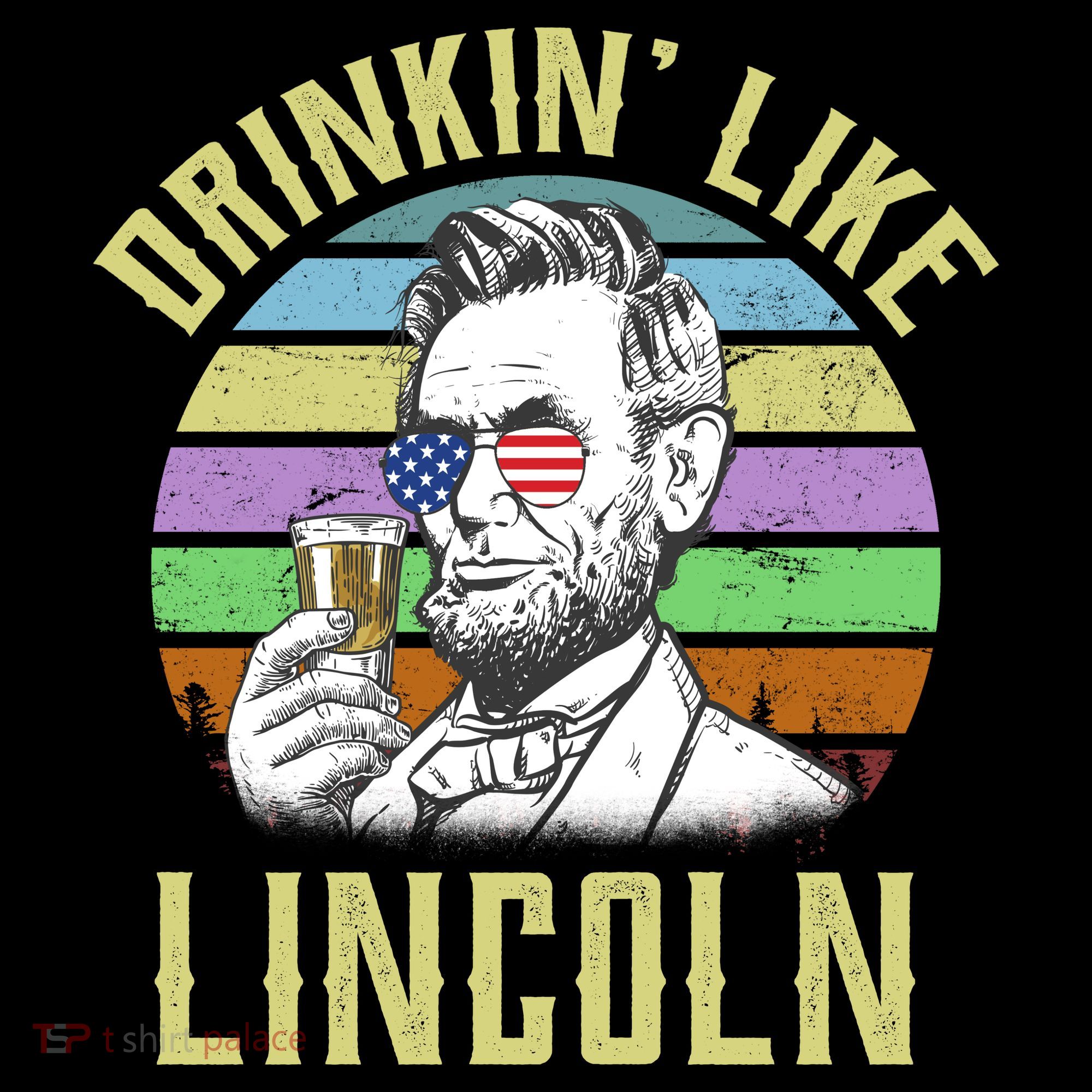 Drinkin' Like Lincoln Retro Abraham Ornament