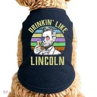 Drinkin' Like Lincoln Retro Abraham Doggie Tank thumb 0