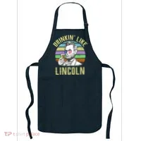 Drinkin' Like Lincoln Retro Abraham Apron thumb 0