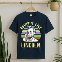 Drinkin' Like Lincoln Retro Abraham T-Shirt thumb 2