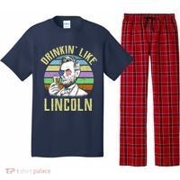 Drinkin' Like Lincoln Retro Abraham Pajama Set thumb 0