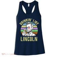 Drinkin' Like Lincoln Retro Abraham Women's Tank Top thumb 0