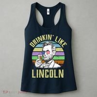 Drinkin' Like Lincoln Retro Abraham Women's Tank Top thumb 3