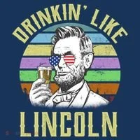 Drinkin' Like Lincoln Retro Abraham Toddler Hoodie thumb 2