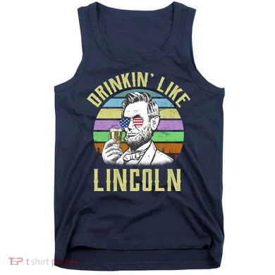 Drinkin' Like Lincoln Retro Abraham Tank Top