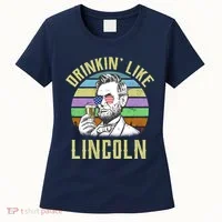 Drinkin' Like Lincoln Retro Abraham Women's T-Shirt thumb 0