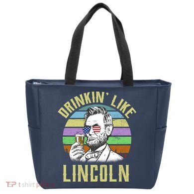 Drinkin' Like Lincoln Retro Abraham Tote Bag