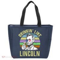 Drinkin' Like Lincoln Retro Abraham Tote Bag thumb 0