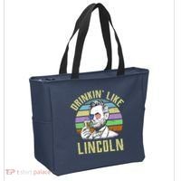 Drinkin' Like Lincoln Retro Abraham Tote Bag thumb 2