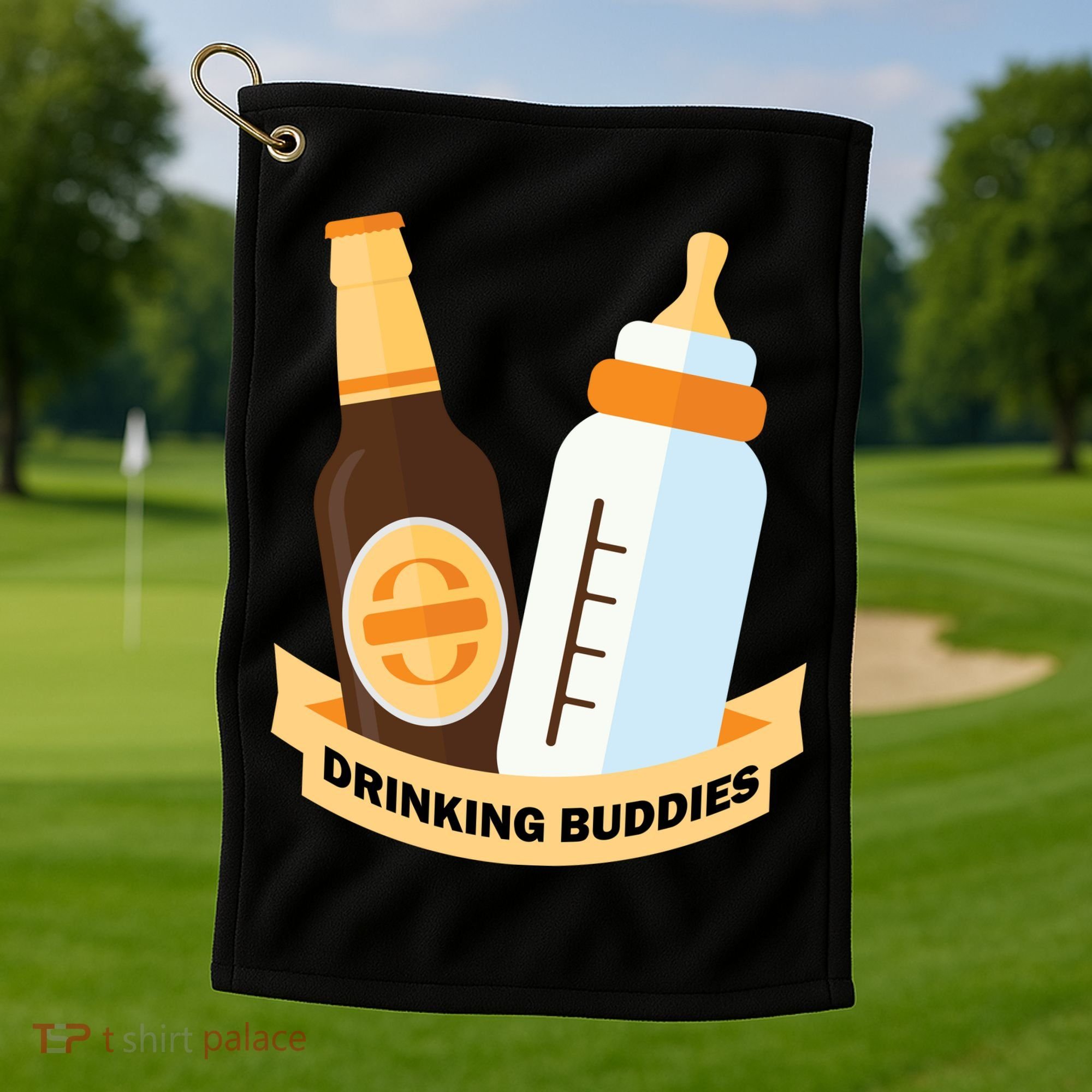 Drinking Buddies Golf Towel