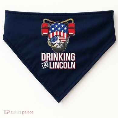 Drinking Like Lincoln USA-Made Doggie Bandana